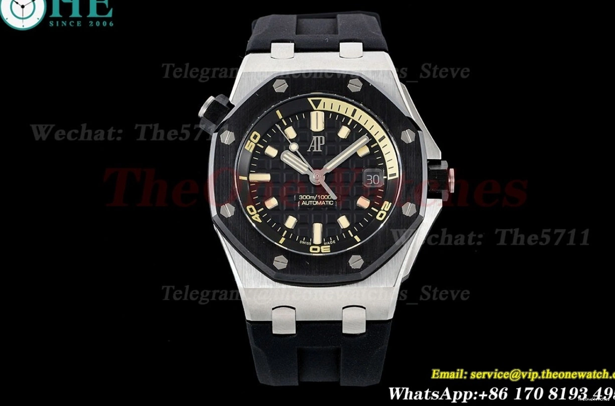 Stk Royal ZF Oak SS 15720 42mm RU Black A4308 Diver Offshore 1221